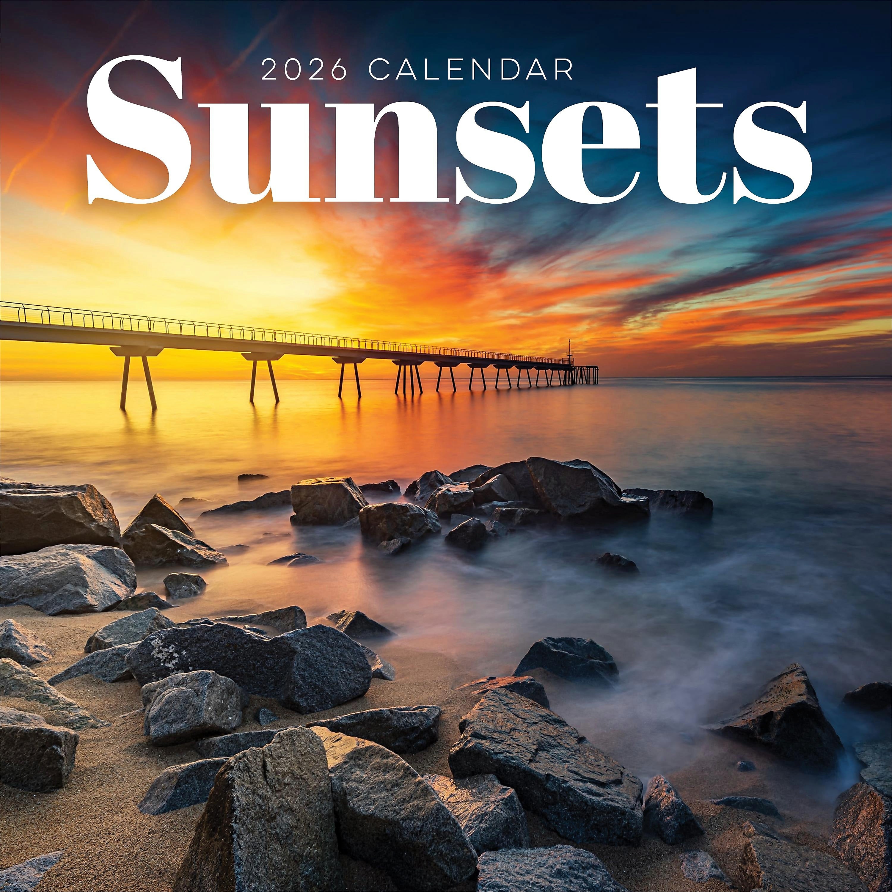 2026 TF Publishing Sunsets 12" x 12" Monthly Wall Calendar, Multi (26-1028)
