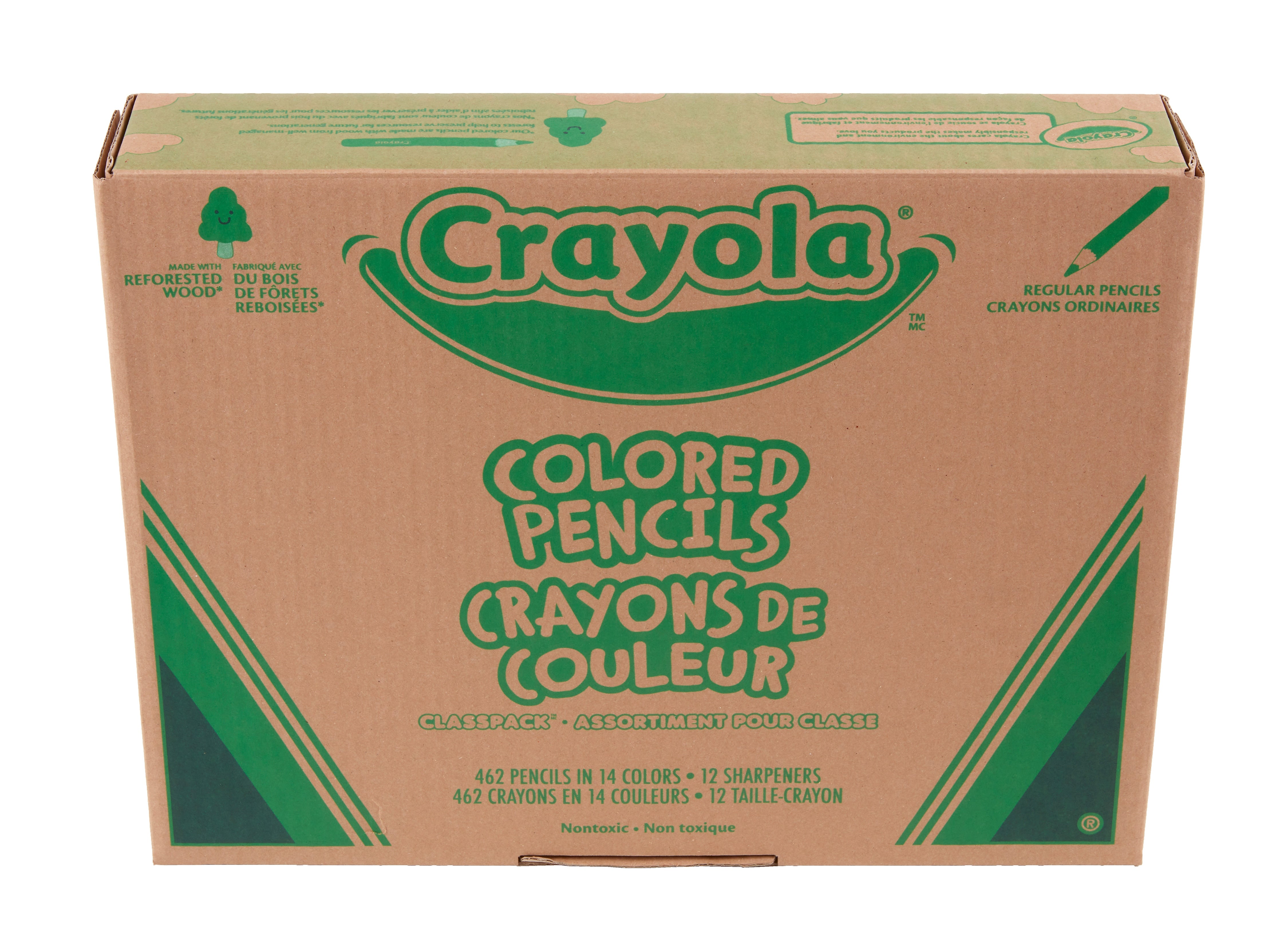 Crayola Classpack Kids' Colored Pencils, Assorted Colors, 462 Pencils/Box, (68-7509)