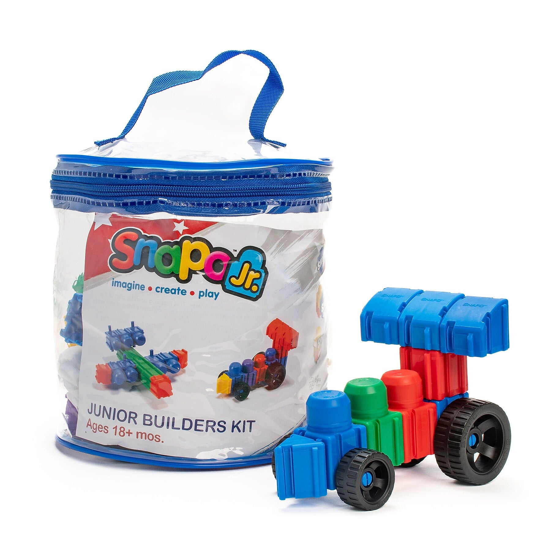 Snapo Jr. Building Blocks Beginner Builder's Kit, 60 Pieces/Set (SNP3260)