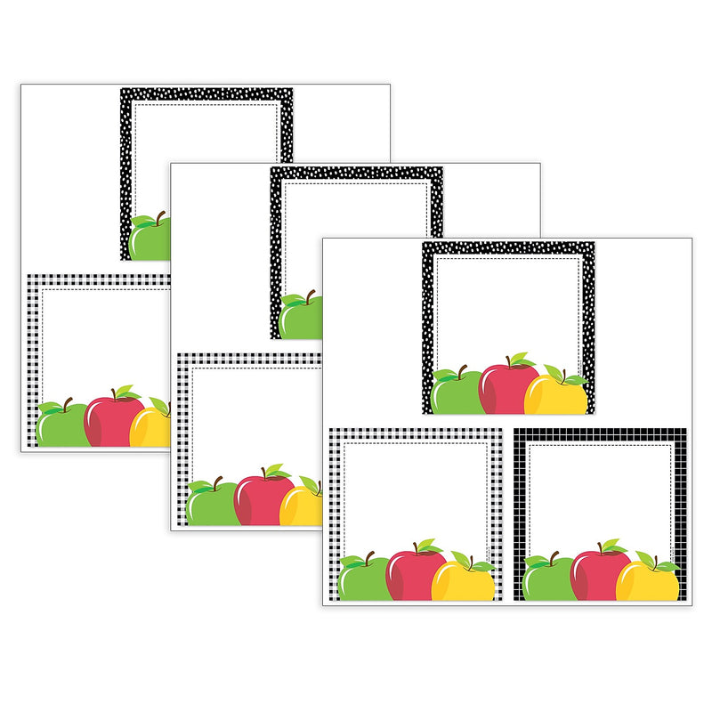 Creative Teaching Press Apple Time Apple Cards Designer Cut-Outs, 36/Pack, 3 Packs/Bundle (CTP11054-3)