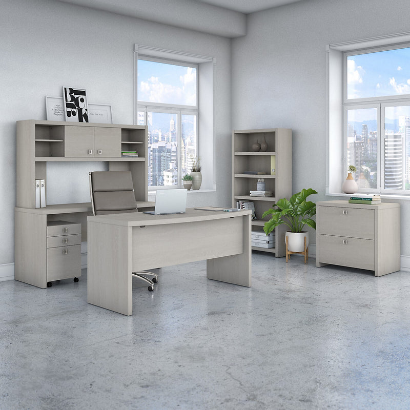 Bush Business Furniture Echo 60"W Credenza Desk, Gray Sand (KI60206-03)