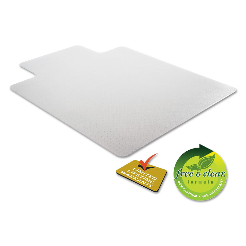Alera Carpet Chair Mat with Lip, 36" x 48'', Low-Pile, Clear (ALEMAT3648CFPL)