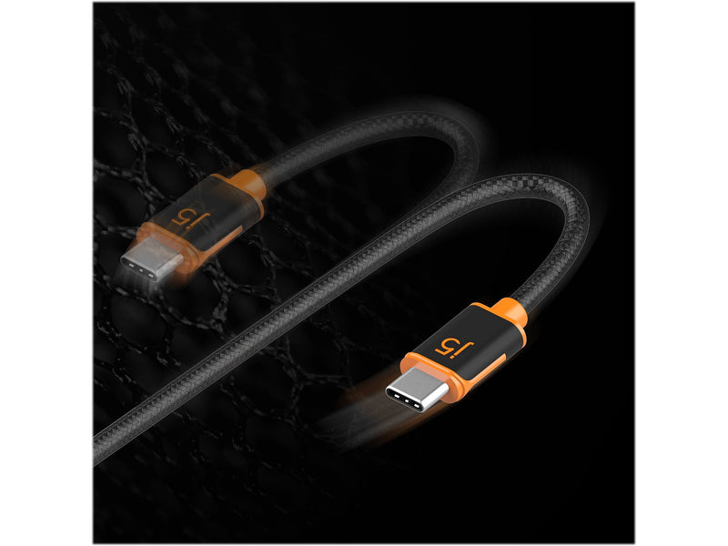 j5create 6' USB C to USB C Power Cable, Male to Male, Black (JUCX24)