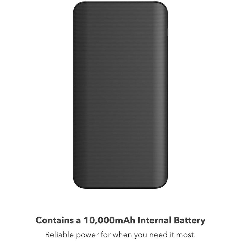 Mophie USB-A/USB-C Power Bank, 20W, 10000 mAh, Black (401108800)
