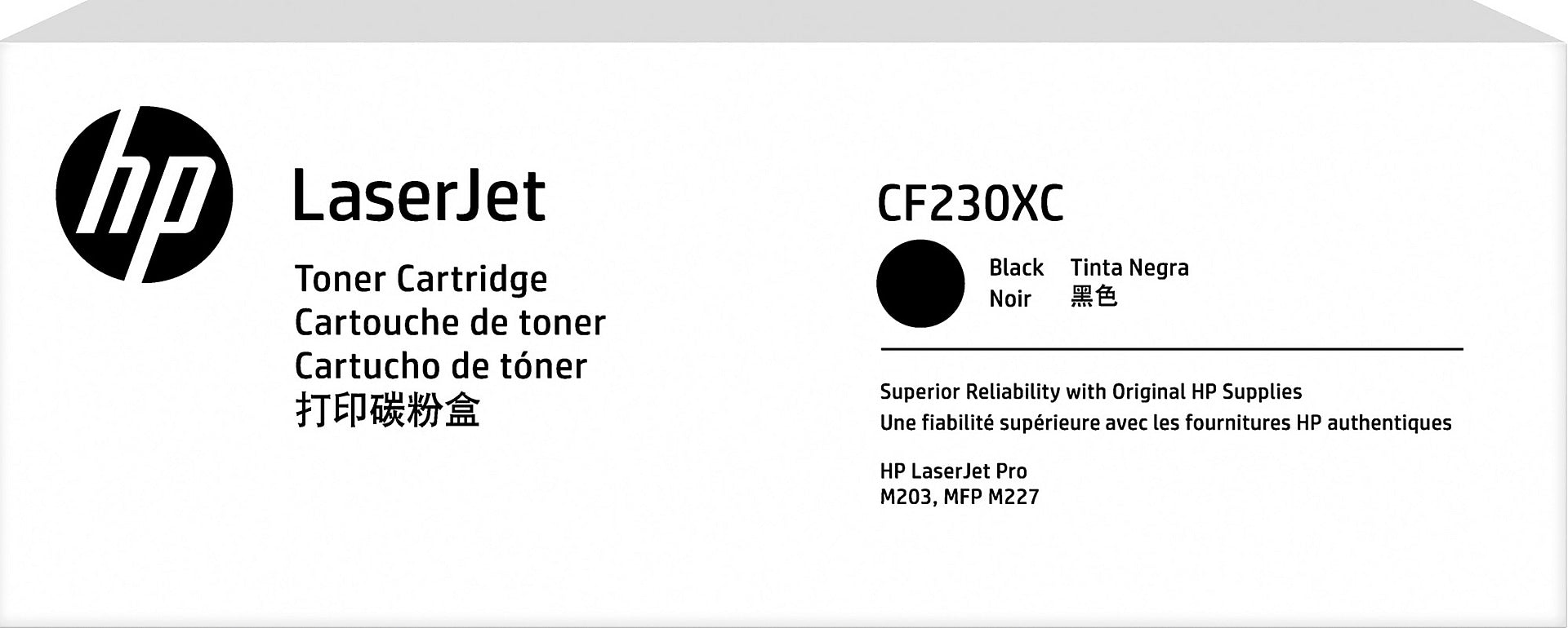 HP 30XC Black High Yield Toner Cartridge, Prints Up to 3,500 Pages (CF230XC)