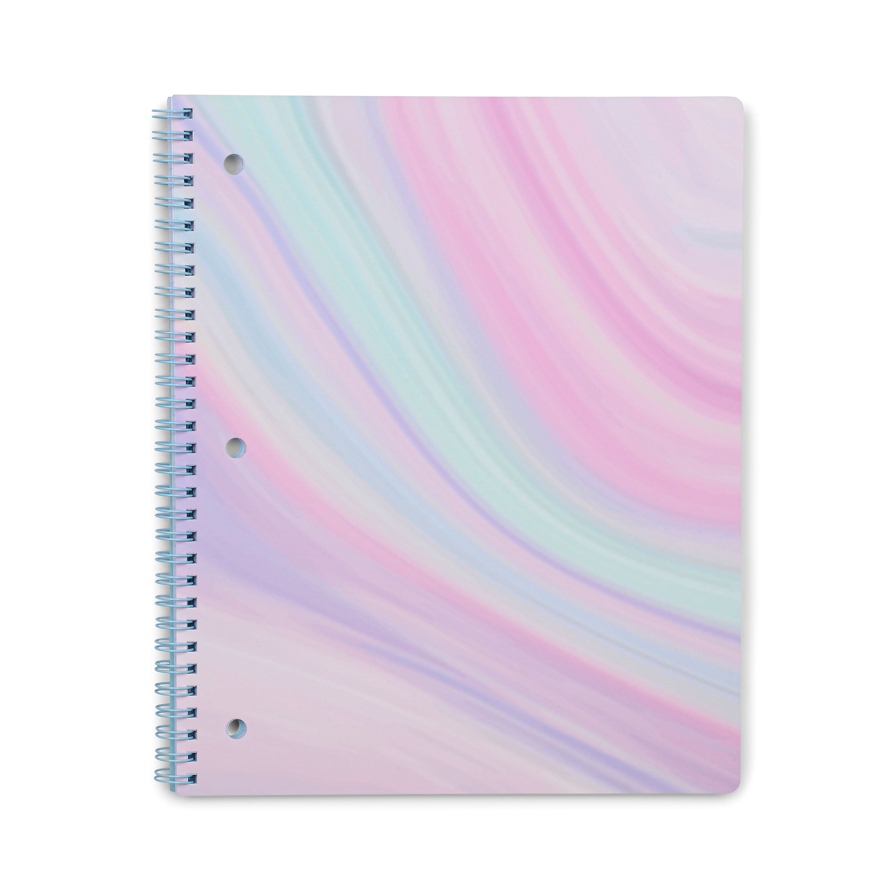 DesignWorks Ink Pastel Marble 1-Subject Notebooks, 8.5" x 10.5", Wide Ruled, 80 Sheets, Assorted Colors (TTWSA-115ST)
