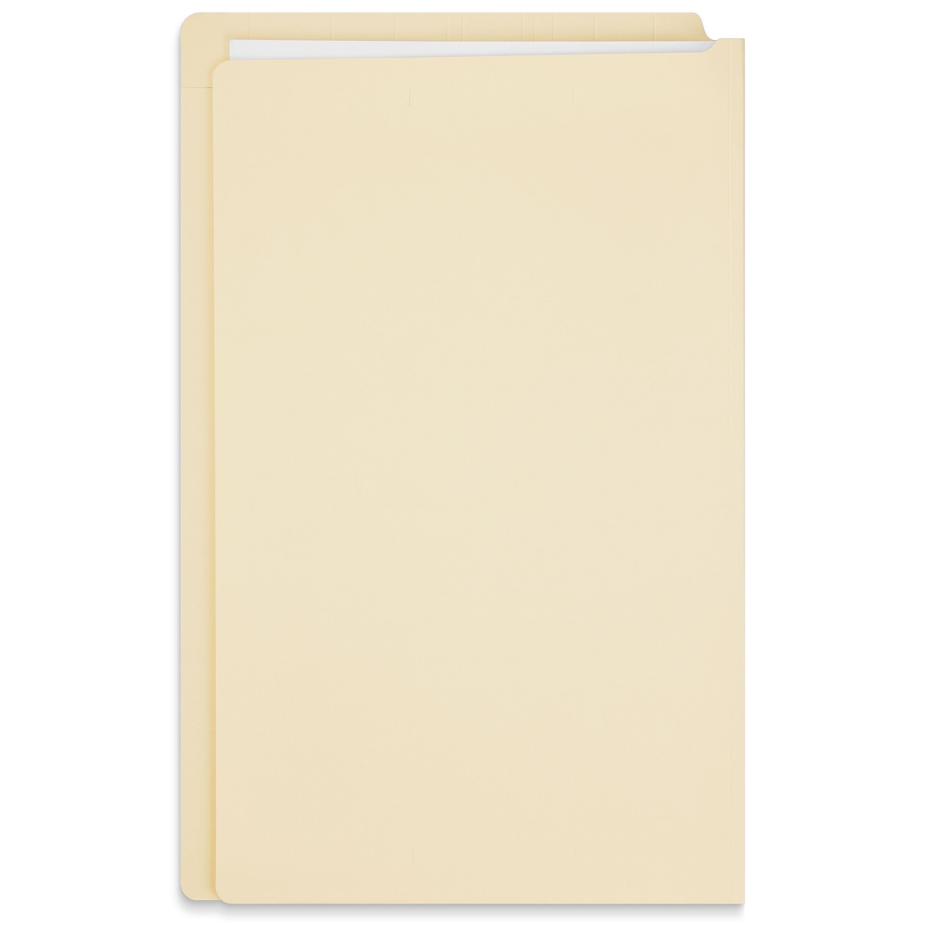 Staples End Tab File Folder, Straight Cut, Legal Size, , Manila, Reinforced Tab, 100/Box (ST62571)