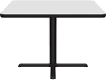 Correll Square-Shaped Dry-Erase Markerboard Cafe Table, 42" x 42", Frosty White/Black (BXT42DES-80)