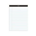 Staples Notepad, 8.5" x 11.75", Narrow Ruled, White, 100 Sheets/Pad (ST57345/TR57345)
