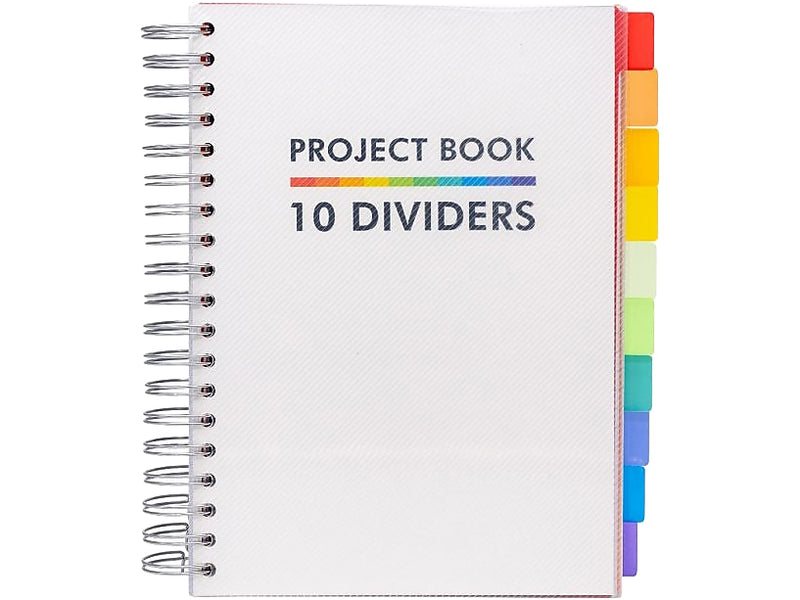 Pukka Pad Subject Notebook, 7" x 10", College Ruled, 200 Sheets, White (9603-PB)
