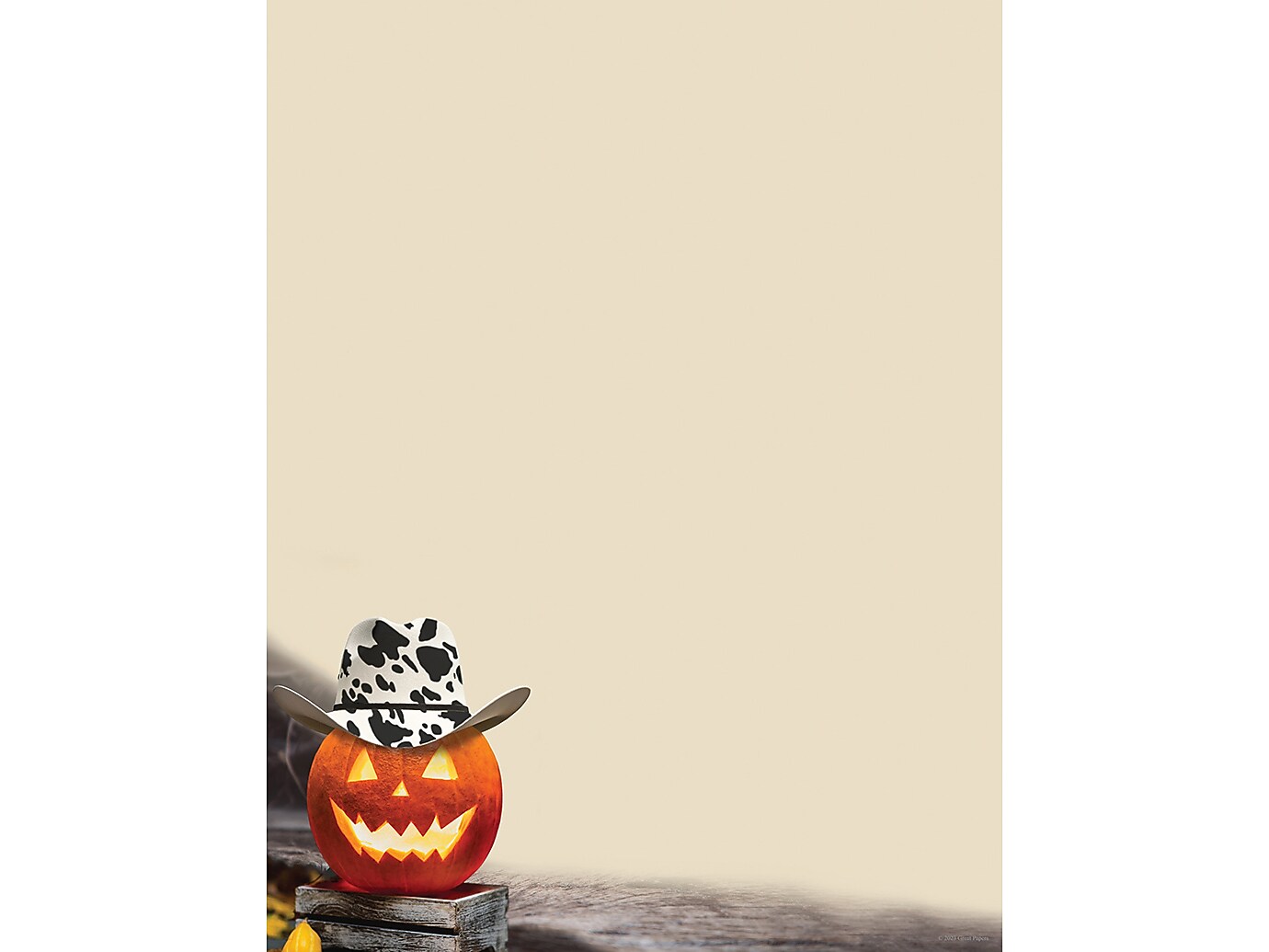 Great Papers Cowboy Hat Pumpkin Holiday Letterhead, Multicolor, 50/Pack (2023034)