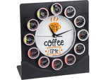 Mind Reader 12-Compartment Plastic Coffee Clock Pod Organizer, Black/White (PODCLOCK-BLK)