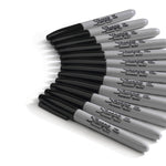 Sharpie Permanent Marker, Fine Tip, Black, 36/Pack (1884739)