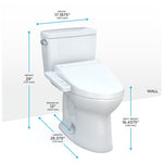 Toto Drake 1.6 gal. Gravity Flush Toilet, Cotton (MW7763074CSG#01)