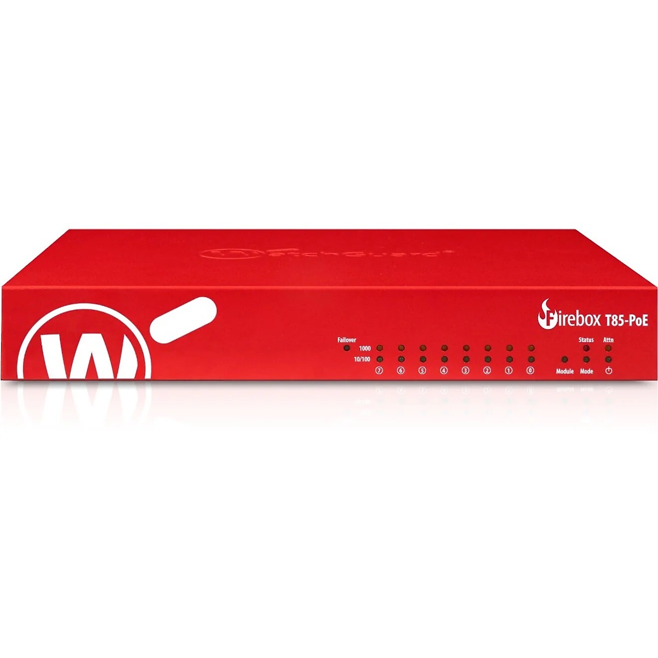 WatchGuard Firebox T85-PoE Network Security/Firewall Appliance, 3-Year Basic Security Suite, Red (WGT85033-US)