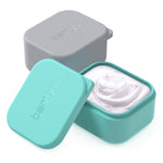 bentgo Sidekicks Kids Snack Containers, Gray/Aqua, 2.6 oz, 2/Pack (BGKDCHSC-YA)