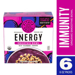 Pitaya Foods Organic Acai, Blueberry & Banana Acai Bowl, Energy, 6 oz, 6/Pack (220-02481)