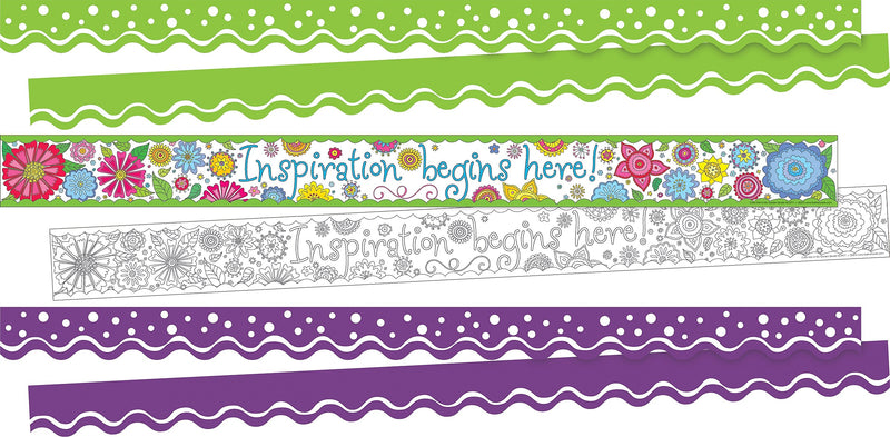 Barker Creek Double-Sided Border Set, Motivational Sunset, 3 designs, 38/Set (4029)