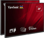 ViewSonic VA2456A Series 24" 120 Hz LED Monitors, Black (VA2456A-MHD_H2)