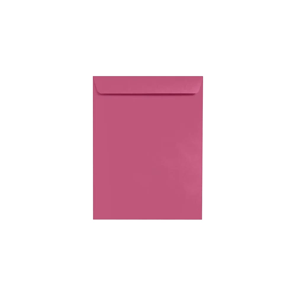 LUX 10" x 13" 80lbs. Open End Envelopes, Magenta Pink, 50/Pack (EX4897-10-50)