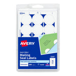 Avery Printable Laser/Inkjet Mailing Seals, 1" Diameter, White, 600 Labels Per Pack (13928/5247)