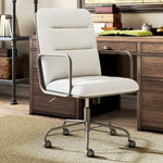 Finch Franklin Bonded Leather Computer and Desk Chair, Cream White (CHR10060D)