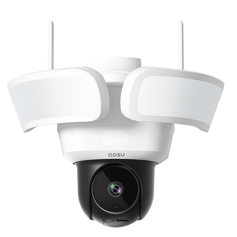 aosu Floodlight Cam Pro Outdoor Smart Security Camera, White (L5P2CA11)