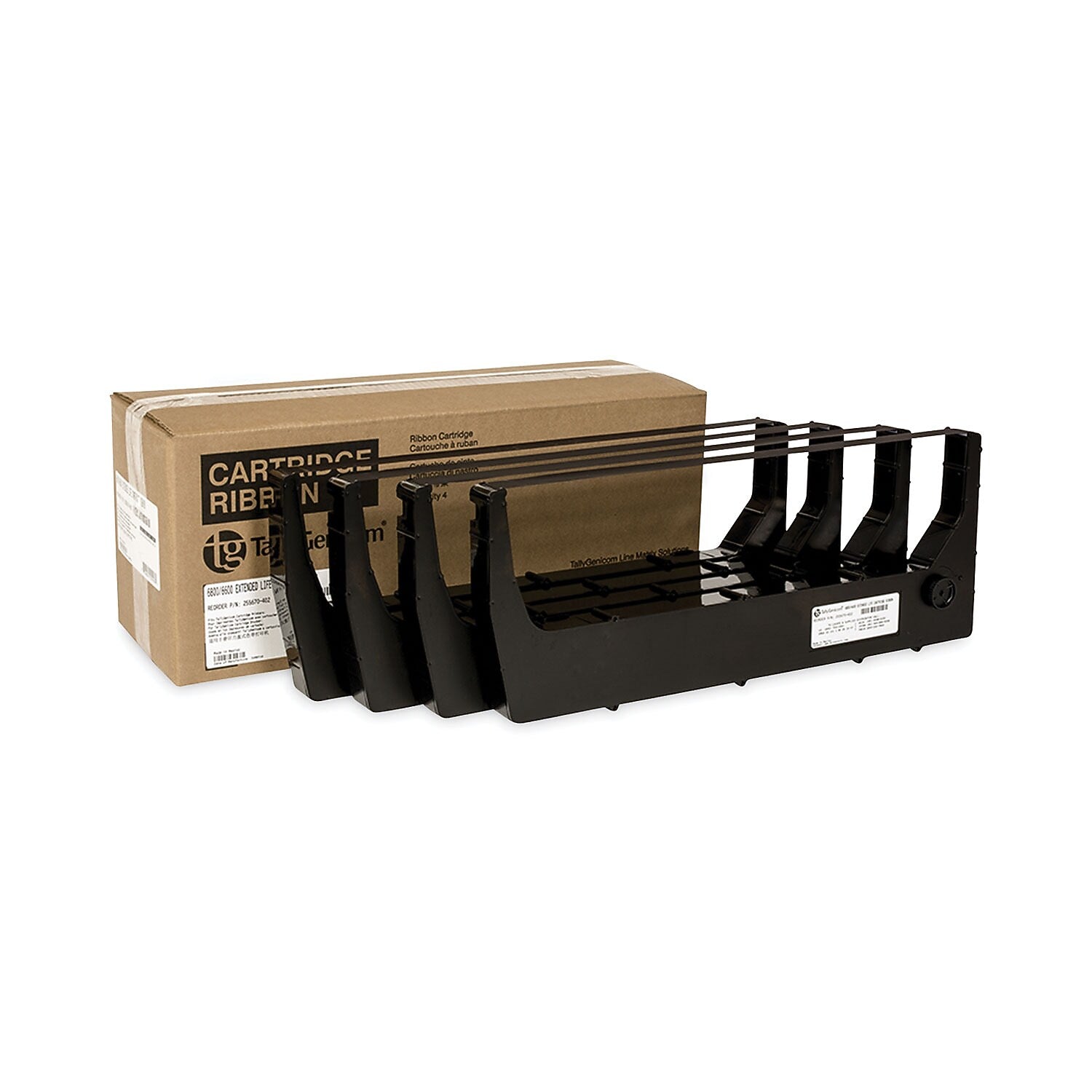 TallyGenicom 255661402 Black Line Matrix Ribbon, 4/Pack