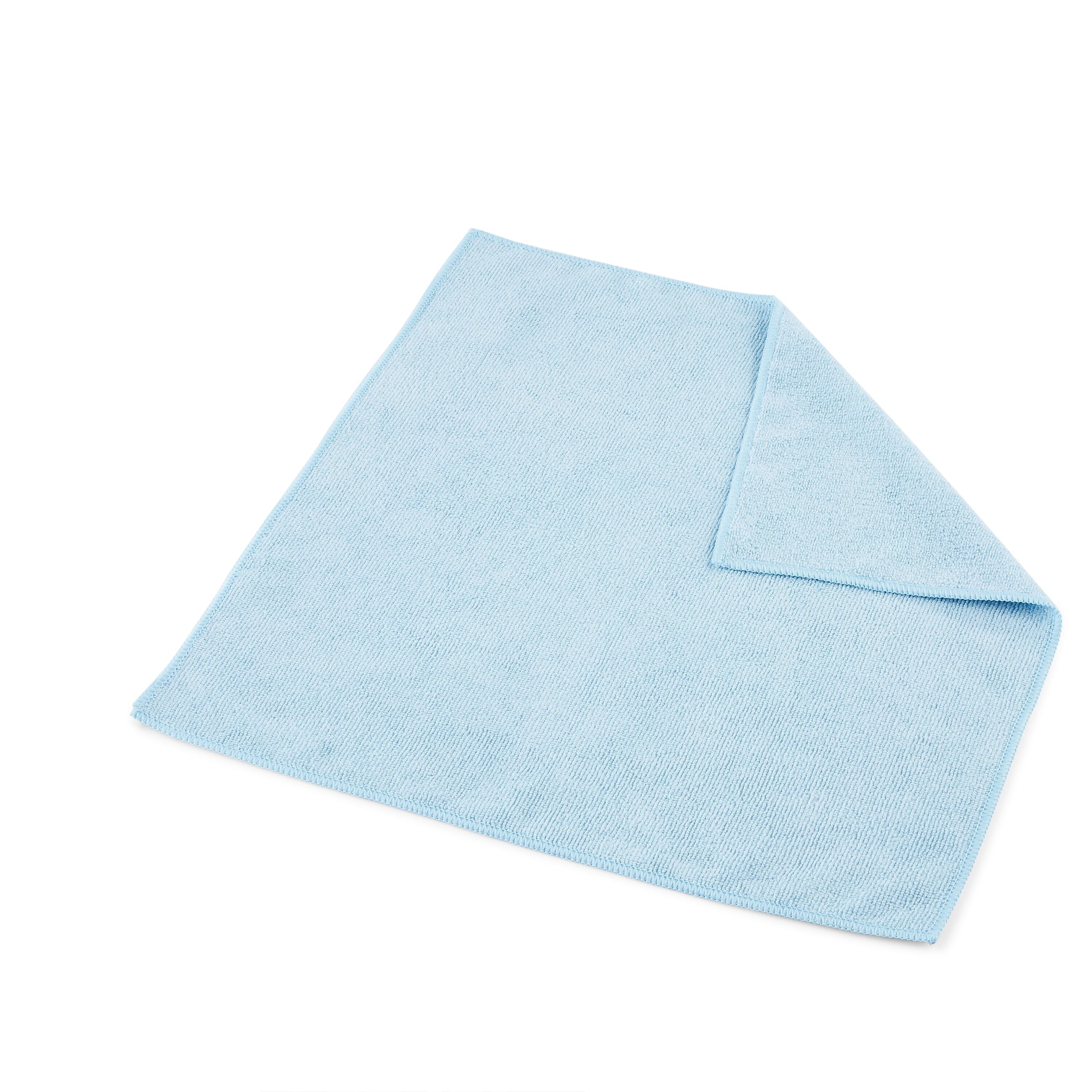 Coastwide Professional™ Microfiber Cloths, 16" x 16", Blue, 12/Pack (CW45466)