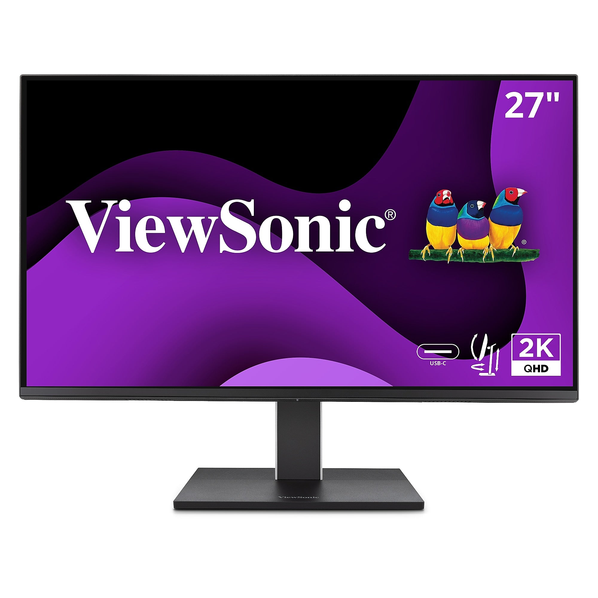 ViewSonic Ergonomic 27" 100Hz LCD Monitor, Black (VG2752-2K)