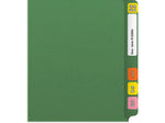 Medical Arts Press Reinforced End Tab File Folder, Straight Cut, Letter-Size, Green, 50/Box (S-01601-GRN)