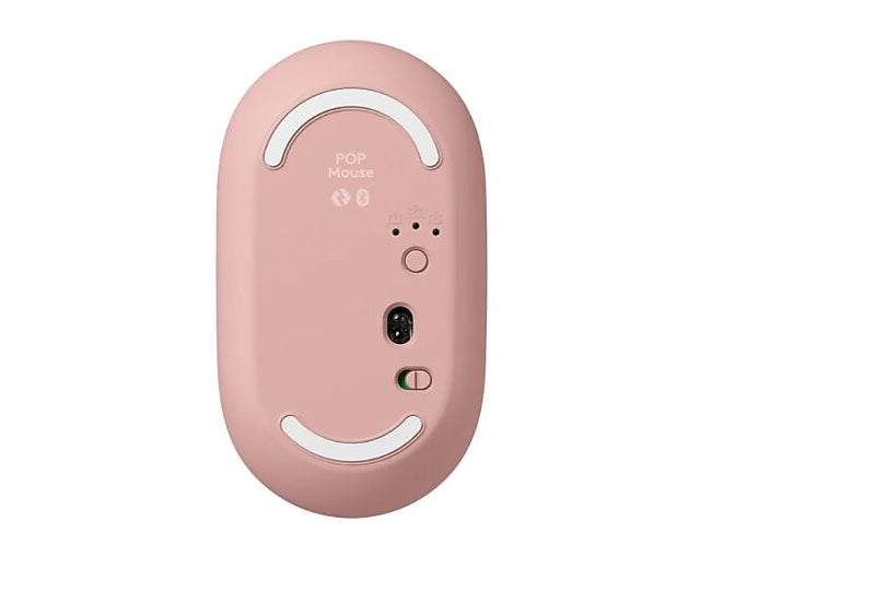 Logitech POP Icon Wireless Keyboard and Optical Mouse Combo, Rose and Off-White (920-013105)