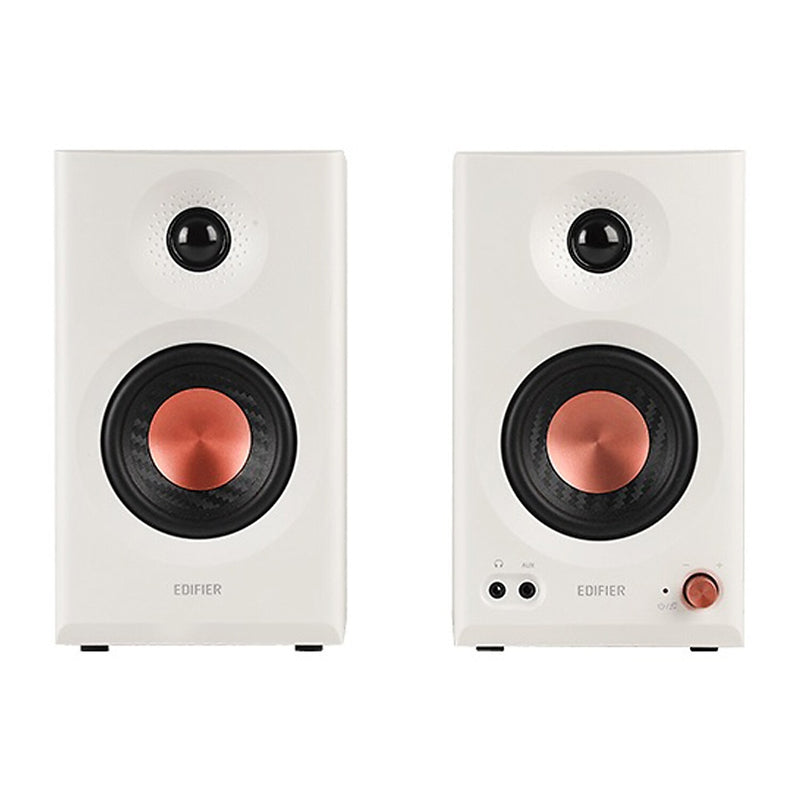 Edifier MR3 36-Watt-Continuous Powered 2.0 Studio Monitor Speaker System, White, 2-Count (4007965)