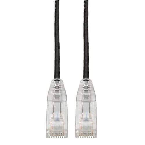 Tripp Lite 2' CAT-6 Ethernet Cable, 28 AWG, Black (N201-S02-BK)