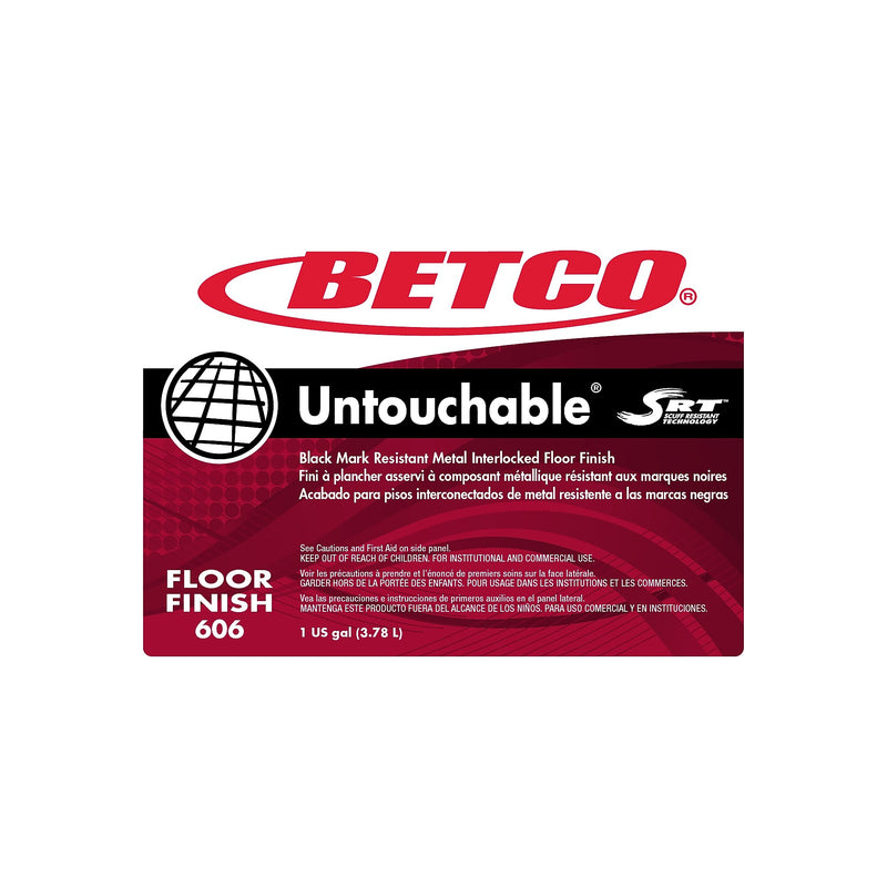 Betco Untouchable Floor Finish with SRT, 1 Gal Bottle, 4/Carton (BET6060400)