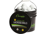 Champion Sports Lacrosse Ball Bucket, White/Black (LBWN36)