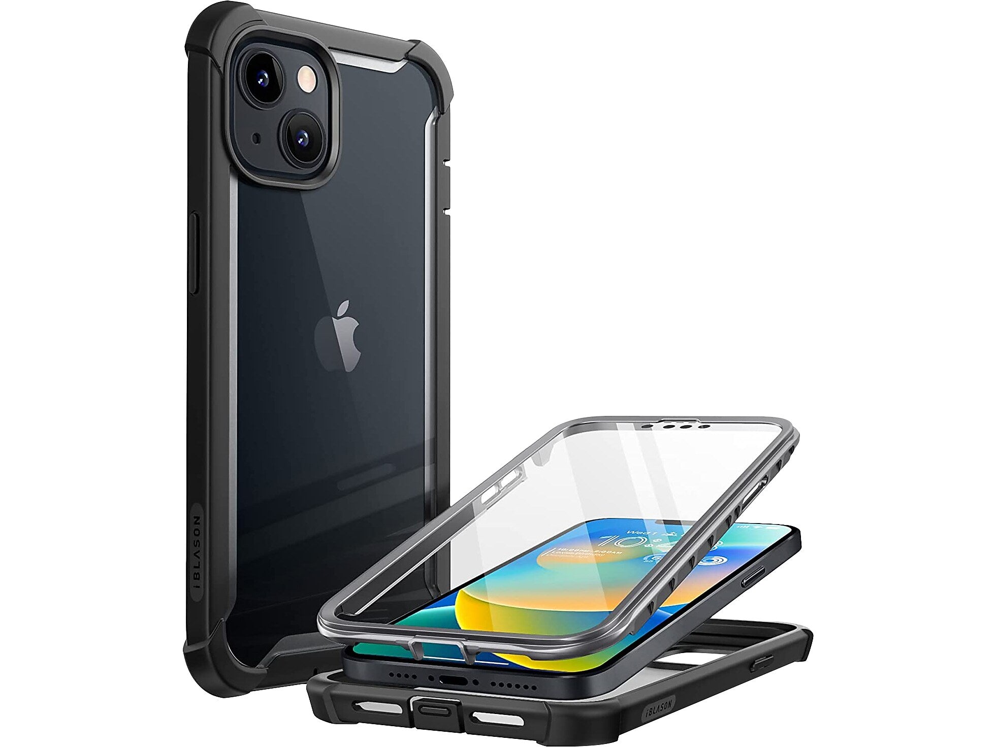 i-Blason Ares Black Case for iPhone 13/14 (iPhone2021/22-6.1-Ares-SP-Black)