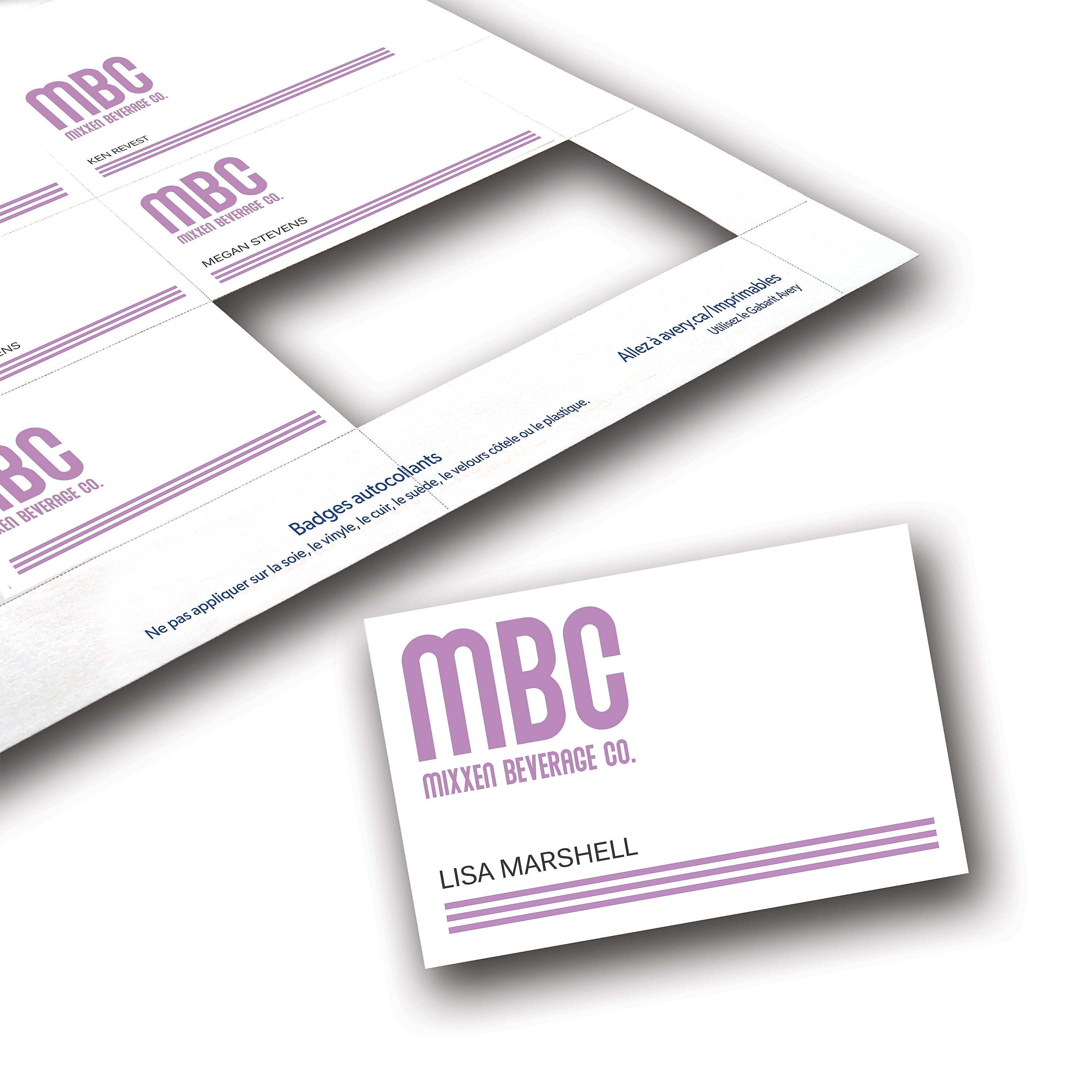 Avery Customizable Name Badge Insert Refills, 3" x 4", White, 600/Pack(35392)
