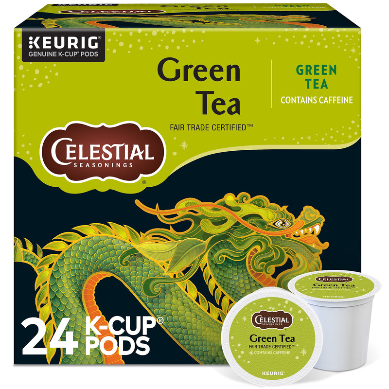 Celestial Seasonings Green Tea, Keurig® K-Cup® Pods, 24/Box (14734)