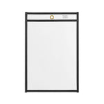 Staples Heavy Weight Stitched Job Ticket Holder, 6" x 9", Clear, 25/Pack (28510)