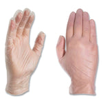 X3 by AMMEX Industrial Vinyl Gloves, Powder-Free, 3 mil, Small, Clear, 100/Box, 10 Boxes/Carton