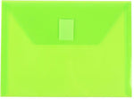 JAM Paper Premium Plastic Document File, Lime Green, 3/Pack (920V0LIX3)