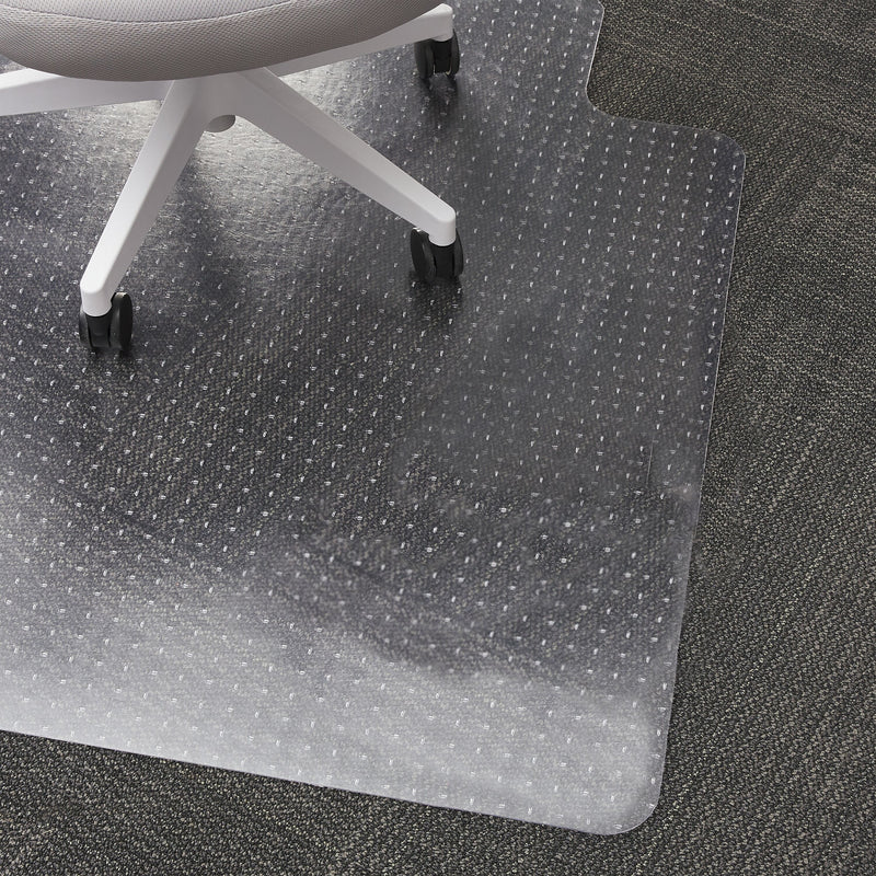 Staples Carpet Chair Mat with Lip, 36" x 48'', Flat-Pile, Clear (ST17346)