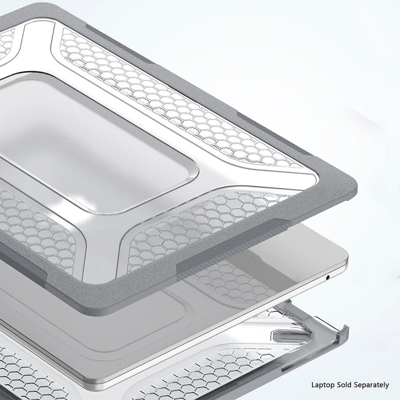 SaharaCase Raider Ultra-Duty Series 13.6" Laptop Case with Stand, Shock Absorbing, Storm Gray (LT00066)