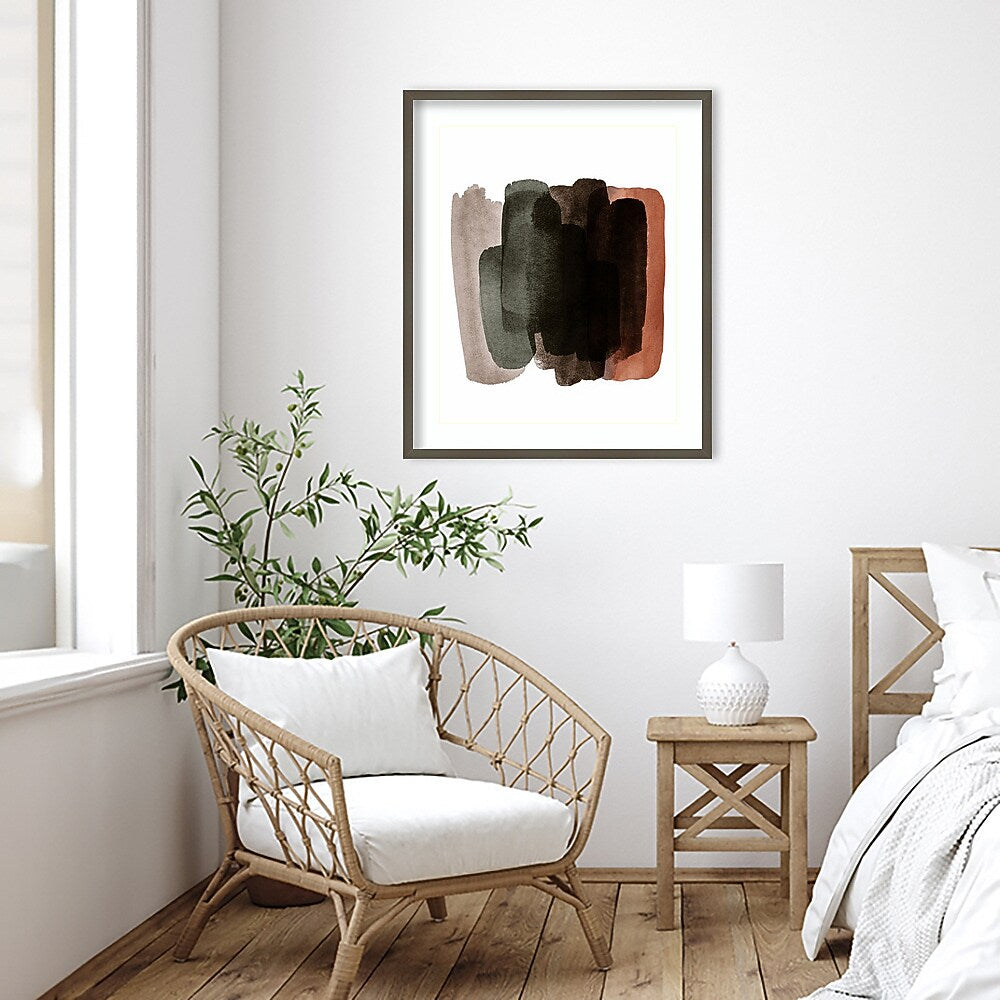 Amanti Art Warm Abstract I by Amy Lighthall Wood Framed Wall Art Print, 28" x 33" (A42675508048)