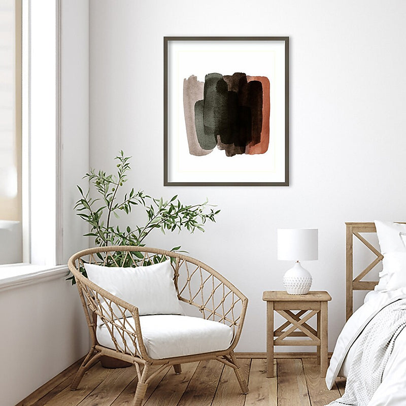 Amanti Art Warm Abstract I by Amy Lighthall Wood Framed Wall Art Print, 28" x 33" (A42675508048)