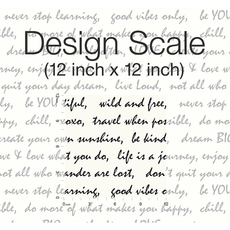York Wallcoverings Dream Big Script Peel and Stick Wallpaper (RMK9005WP)