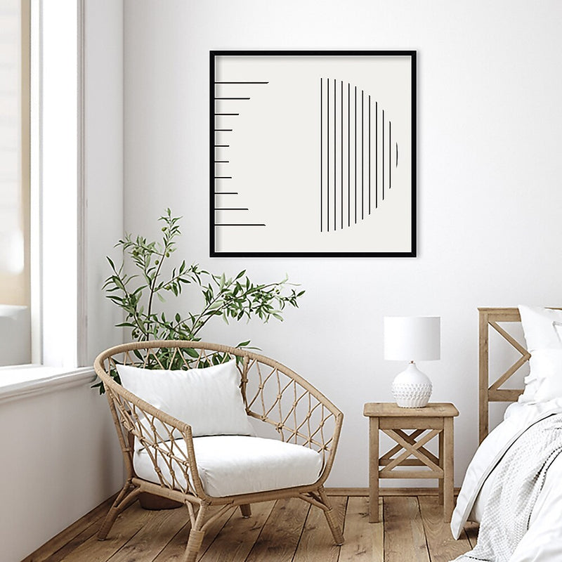 Amanti Art Modern Statement Stripes 1 by The Creative Bunch Studio Wood Framed Wall Art Print, 33" x 33" (A42677159953)