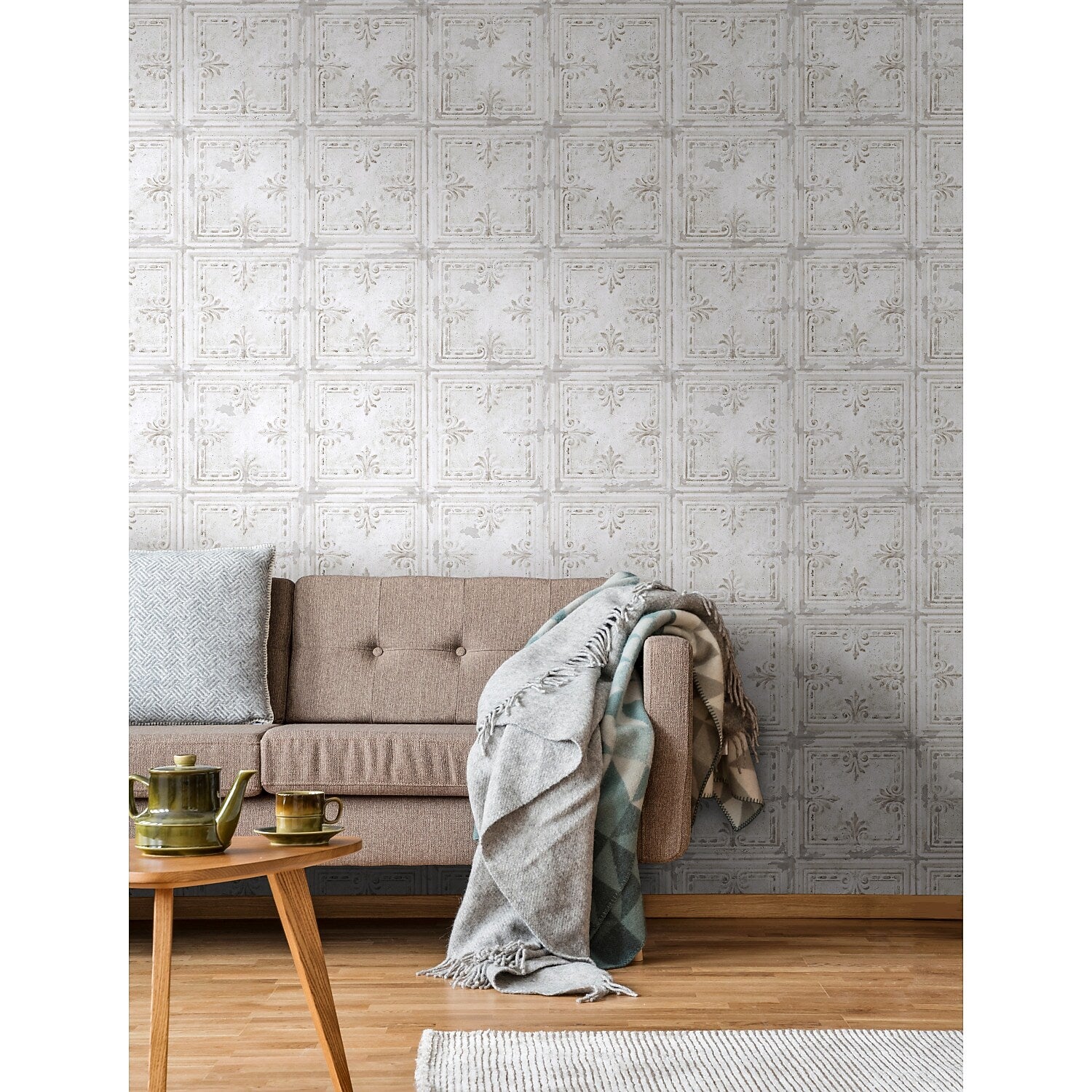 York Wallcoverings Tin Tile Peel and Stick Wallpaper (RMK11209WP)