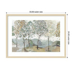 Amanti Art Breezy Landscape Trees I by Allison Pearce Wood Framed Wall Art Print, 33" x 24" (A42675520938)